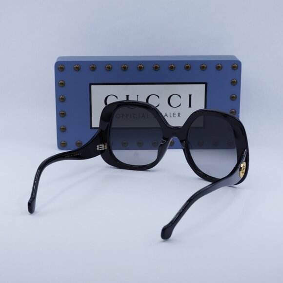 Gucci GG1235S 001 Square Sunglasses - Black\Grey - Picture 4 of 10